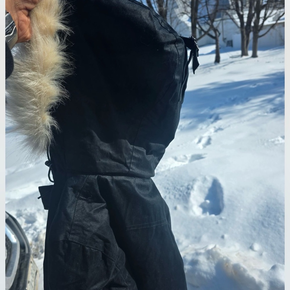 Hoodlamb new black parka with Faux Fur Hood - Picture 9 of 9